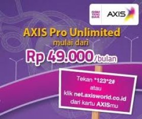 Kartu Perdana Internet ( Sim Card ) - Perdana Axis Pro Internet 