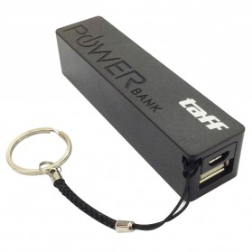 Taff Power Bank 2400mAh Model Keychain MP12 for Smartphone - Black - 1