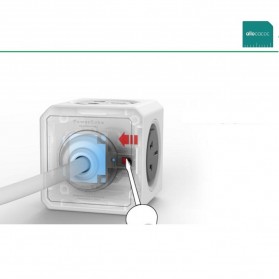 Allocacoc Power Cube Wireless Electric Socket 2500W 5 Electric Plug - Green - 8