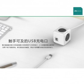 Allocacoc Power Cube Wireless Electric Socket 2500W 5 Electric Plug - Green - 9