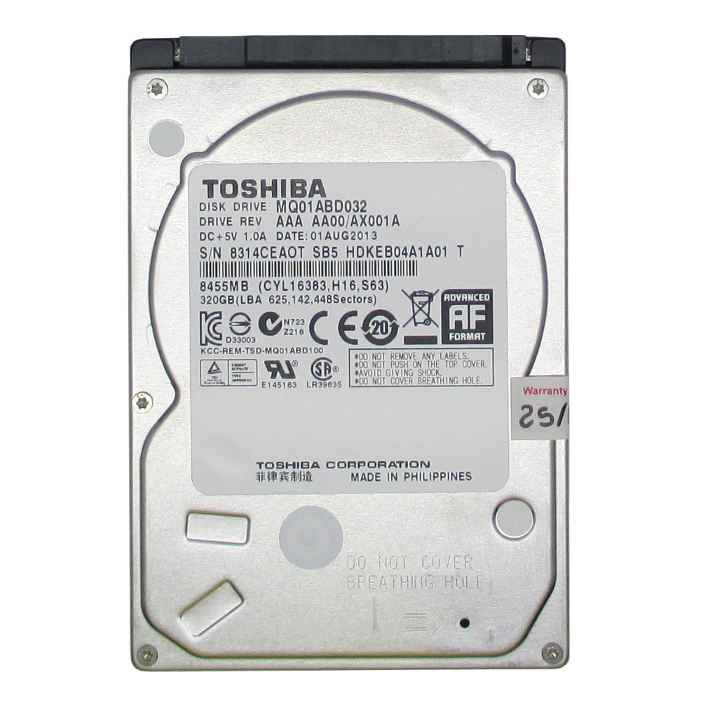 Toshiba MQ01ABD032 320GB Serial-ATA 3.0Gbps 2.5 inch - 5400 RPM ...