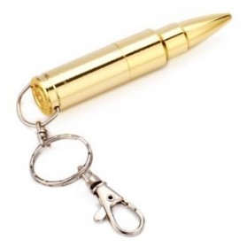 Bullet Shape USB 2.0 Flashdisk 16GB - Golden - 1