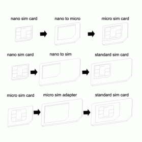 NOOSY 3 in 1 Nano SIM Adapter with SIM Card Tray Holder - NSY04 - White - 2