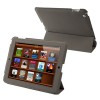 Full Housing 3-Fold Ultra Thin Frosted Leather Protector Case with Sleep / Wake-up Function & Holder for New iPad (iPad 3) - Gray
