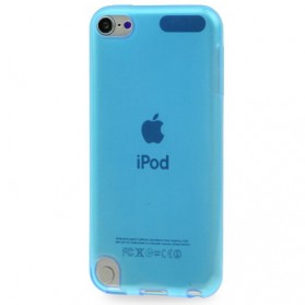 Transparent Smooth TPU Case for iPod Touch 5 - Blue