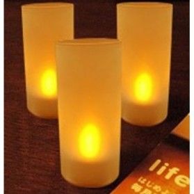 LED Tealight with Holder - AA-CD10,LXL282H - White - 1