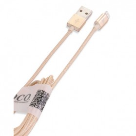 Hoco UPL05 Lightning Braided Cable for iPhone 6/6+/5/5s - Golden - 3