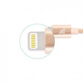 Hoco UPL05 Lightning Braided Cable for iPhone 6/6+/5/5s - Golden - 4