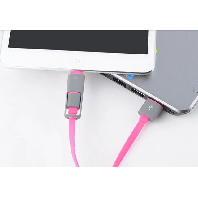 2 in 1 duo magic cable lightning and micro usb cable for android ios split back model 2 in 1 duo magic cable lightning and micro usb cable for android ios split back model
