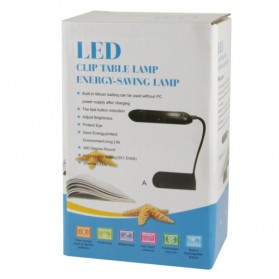 Clip Table Lamp 20 LED Energy Saving - Black - 7