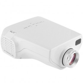 Portable LED Projector 50 ANSI Lumens Multiple Interface with Remote Support USB Flash Disk / SD Card - White - 1