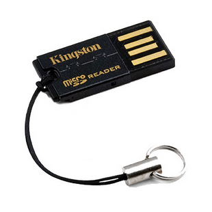 Kingston microSD/SDHC USB Card Reader (FCR-MRG2) - Black