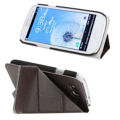 Samsung Laptop Protector on Horizontal Flip Leather Case Cover With Holder For Samsung Galaxy Siii