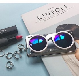 CXXEL Korea 3D Sunglasses Hard Case for iPhone 6 Plus - Silver Blue - 5