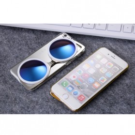 CXXEL Korea 3D Sunglasses Hard Case for iPhone 6 Plus - Silver Blue - 6