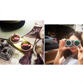 CXXEL Korea 3D Sunglasses Hard Case for iPhone 6 Plus - Silver Blue - 7