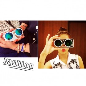 CXXEL Korea 3D Sunglasses Hard Case for iPhone 6 Plus - Silver Blue - 8