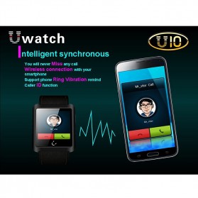 U10 Smartwatch for iOS and Android - Black - 8