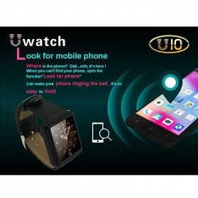 U10 Smartwatch for iOS and Android - Black - 9