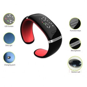 L12S Smartwatch for Smartphones - Red - 2