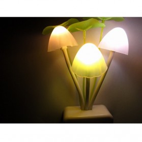 V-tie Romantic LED Mushroom Dream Night Light Bed Lamp - White - 2