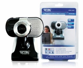 VZTEC USB 2.0 - 5 Mega Pixel Web Camera Model (VZ-WC1686) - Black