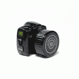 2MP HD Smallest Mini DV Digital Camera Video Recorder Camcorder Webcam DVR Model Y2000 - Black - 1