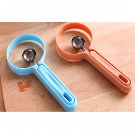 2 in 1 Fruit Cutter & Spoon Fruit Baller / Sendok Buah - Green - 3