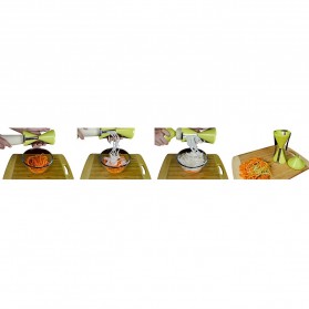 Brieftons NextGen Spiralizer Vegetable Spiral Slicer / Pemotong Sayur - Green - 7