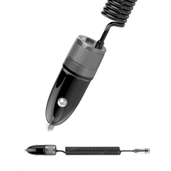 hoco ucm01 2 in 1 micro usb car charger for smartphone black jakartanotebook hoco ucm01 2 in 1 micro usb car charger for smartphone black jakartanotebook