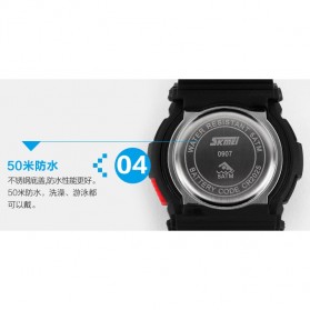 SKMEI S-Shock Sport Watch Water Resistant 50m - DG0907 - Blue - 4