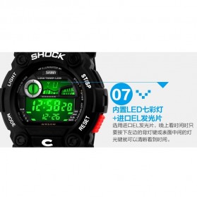 SKMEI S-Shock Sport Watch Water Resistant 50m - DG0907 - Blue - 7