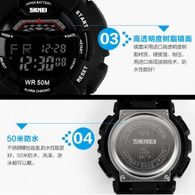 SKMEI S-Shock Sport Watch Water Resistant 50m - DG1012 - Black Gold - 3