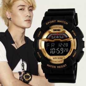 SKMEI S-Shock Sport Watch Water Resistant 50m - DG1012 - Black Gold - 7