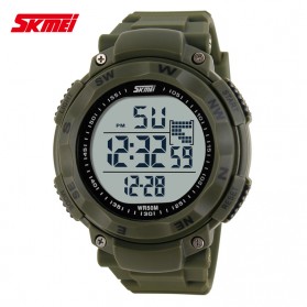 SKMEI S-Shock Sport Watch Water Resistant 50m - DG1024 - Army Green - 1