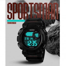 SKMEI S-Shock Militer Sport Watch Water Resistant 50m - DG1054 - Black - 4