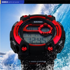 SKMEI S-Shock Militer Sport Watch Water Resistant 50m - DG1054 - Black - 7