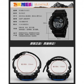 SKMEI S-Shock Militer Sport Watch Water Resistant 50m - DG1054 - Black - 9