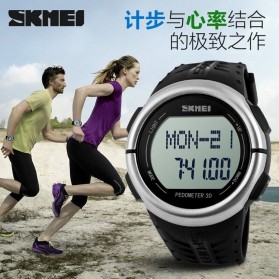 SKMEI Sport Watch Pedometer Heart Rate Tracking Water Resistant - DG1058 - Black - 2