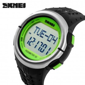 SKMEI Sport Watch Pedometer Heart Rate Tracking Water Resistant - DG1058 - Black/Green - 3