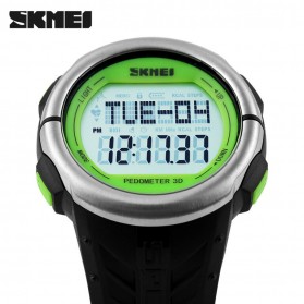 SKMEI Sport Watch Pedometer Heart Rate Tracking Water Resistant - DG1058 - Black/Green - 4