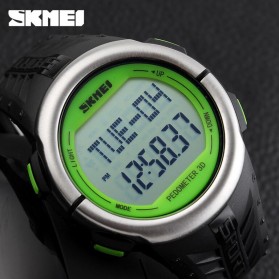SKMEI Sport Watch Pedometer Heart Rate Tracking Water Resistant - DG1058 - Black/Green - 6