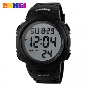SKMEI Pioneer Sport Watch Water Resistant 50m - DG1068 - Black - 1