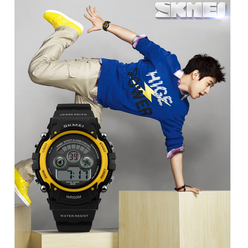 skmei sport water resistant 50m dg1079 black yellow jakartanotebook skmei sport water resistant 50m dg1079 black yellow jakartanotebook