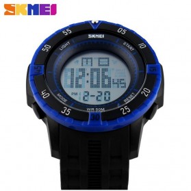 SKMEI Military Sport Watch Water Resistant 50m - DG1089 - Black/Blue - 3
