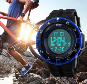 SKMEI Military Sport Watch Water Resistant 50m - DG1089 - Black/Blue - 6