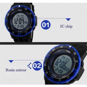 SKMEI Military Sport Watch Water Resistant 50m - DG1089 - Black/Blue - 8