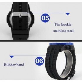 SKMEI Military Sport Watch Water Resistant 50m - DG1089 - Black/Blue - 10
