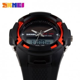 SKMEI Solar Power Sport LED Watch Water Resistant 50m - AD1056E - Red - 3