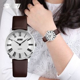 SKMEI Casual Women Leather Strap Watch Water Resistant 30m - 9092CL - White - 4